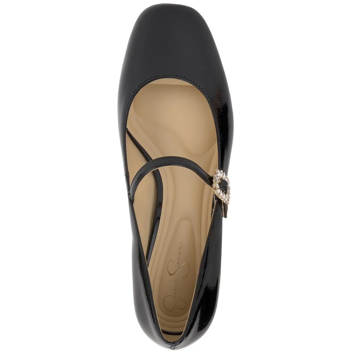Treen Womens Adjustable Patent Mary Jane Heels
