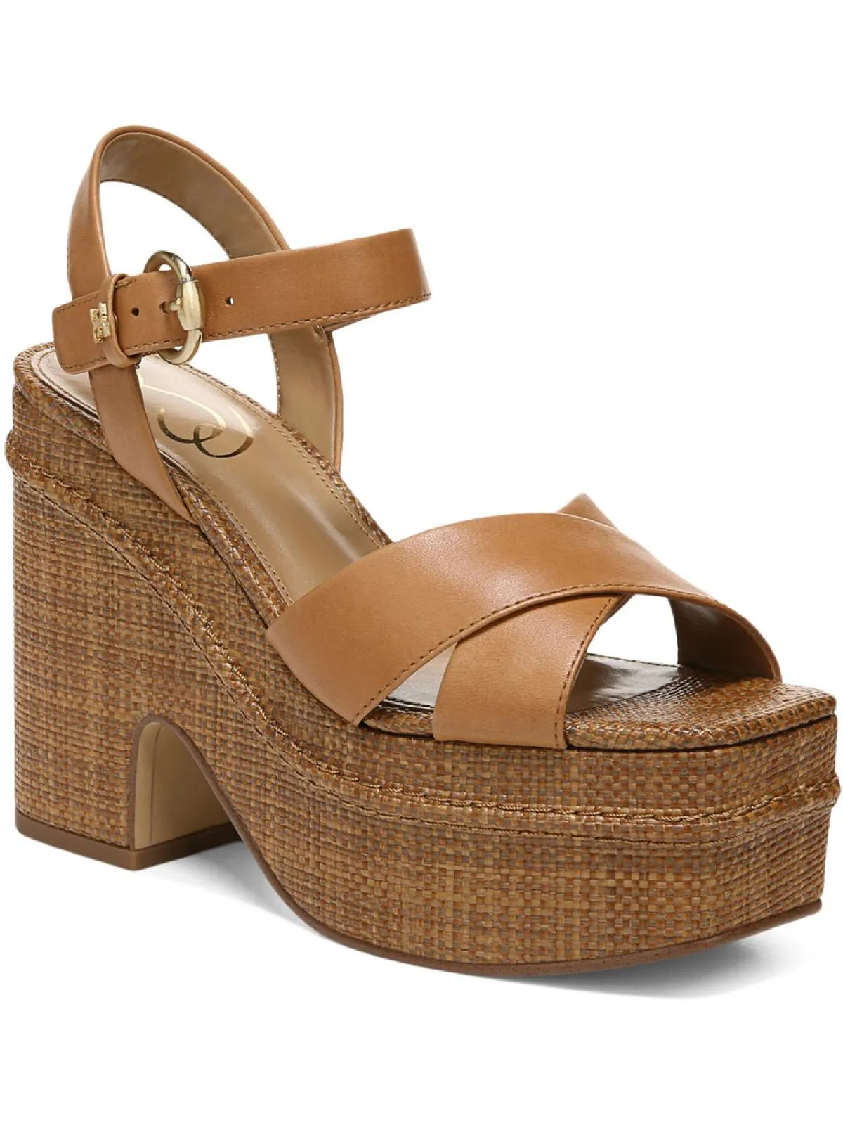 Trianna Womens Strappy Slingback Platform Heels