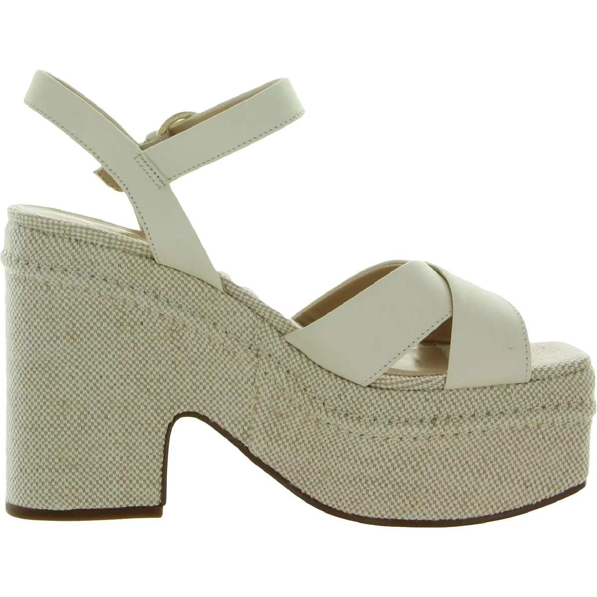 Trianna Womens Strappy Slingback Platform Heels