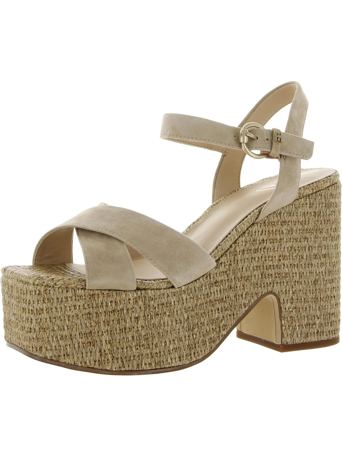 Trianna Womens Strappy Slingback Platform Heels