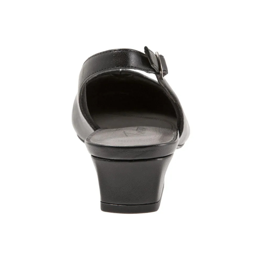 Trotters Dea Heel Black Leather/Patent Combi (Women's)