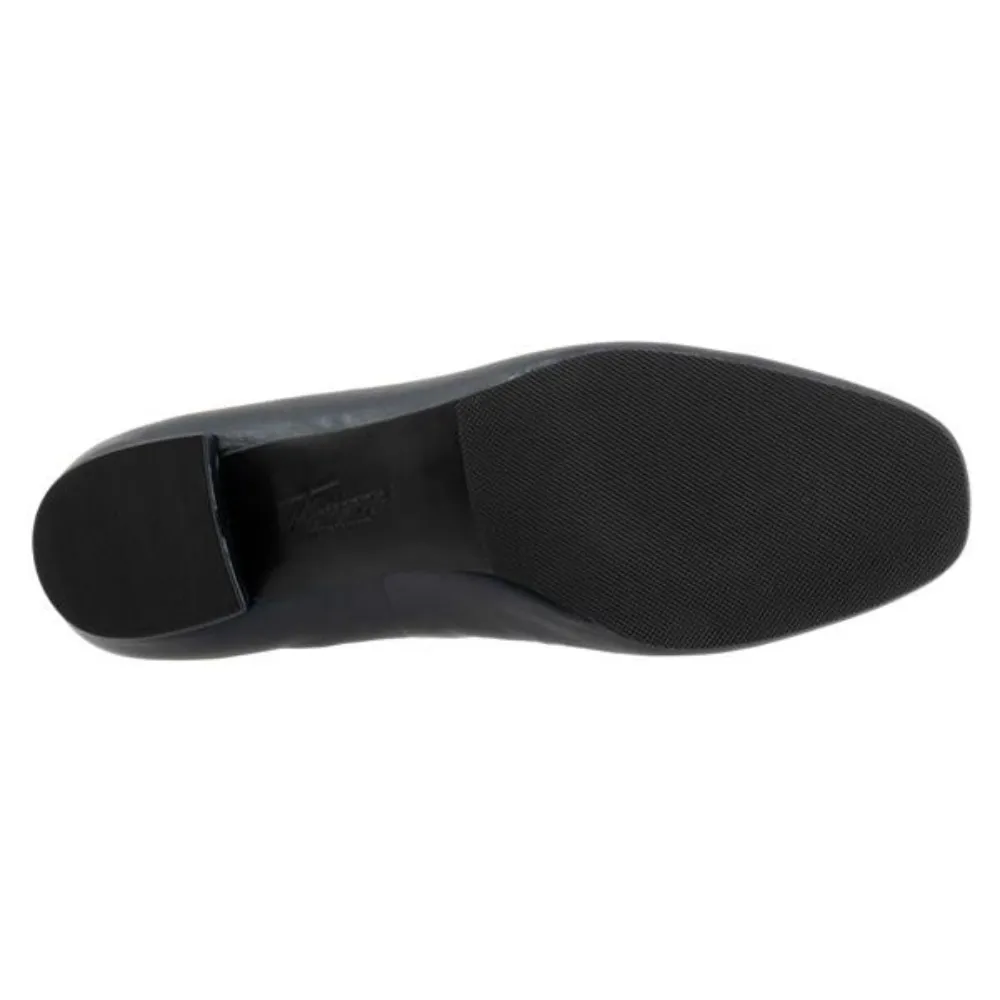 Trotters Desna Navy Kid Leather Heel (Women's)