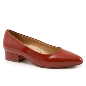 Trotters Jewel T2126-659 Pump Womens 10.5 Terracotta Patent Leather Shoes KHD632