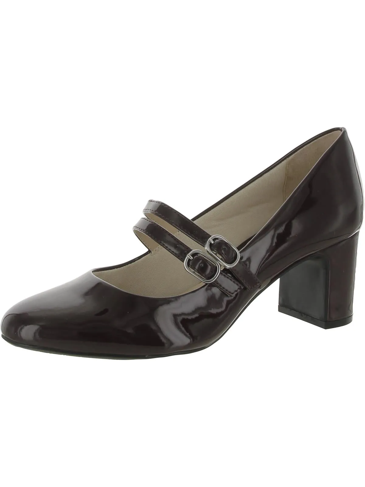 True Womens Comfort Insole Buckle Mary Jane Heels