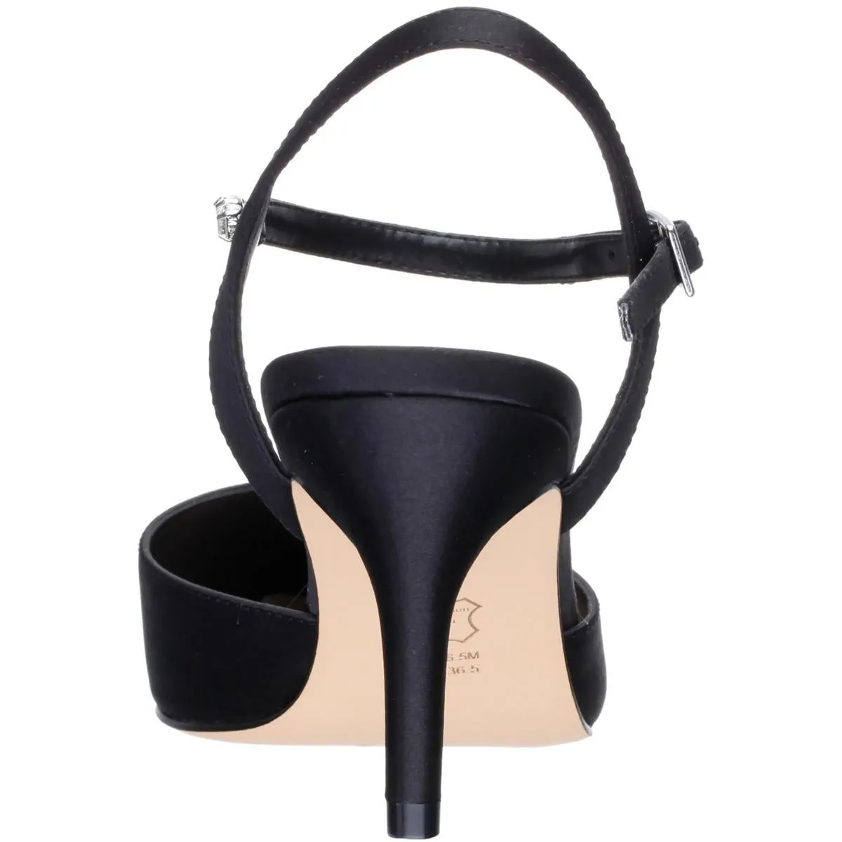 tucker Womens Satin Kitten Ankle Strap