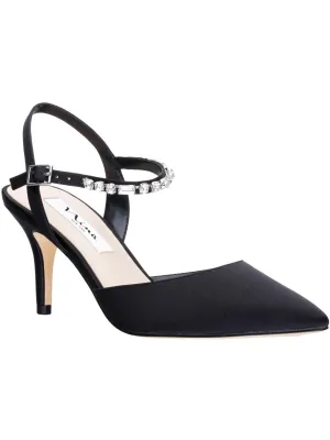 tucker Womens Satin Kitten Ankle Strap