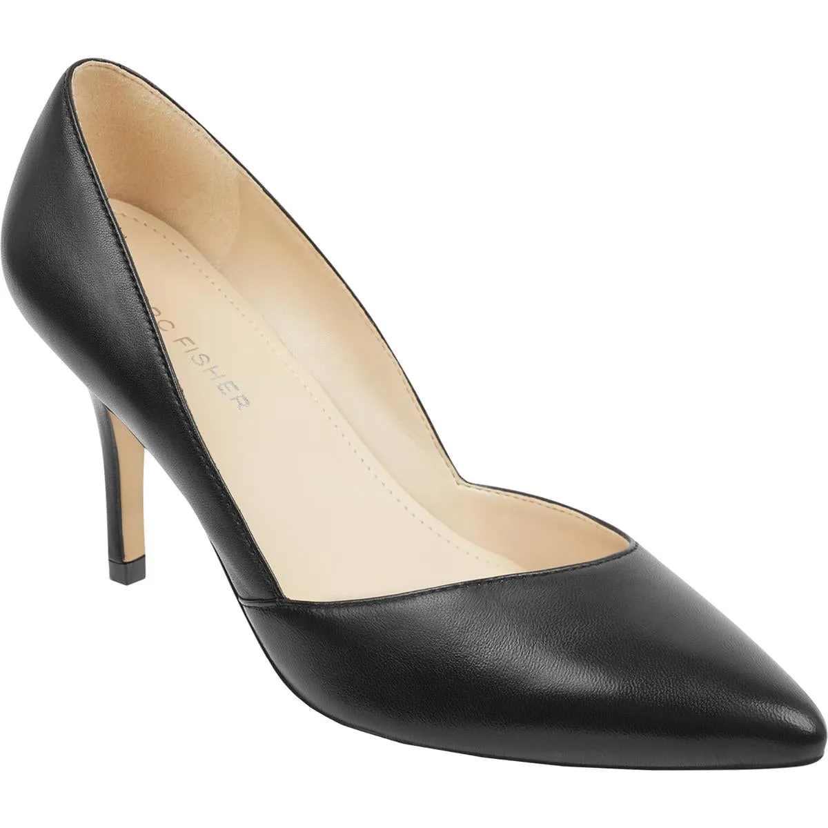 Tuscany Womens Leather Slip On Evening Heels