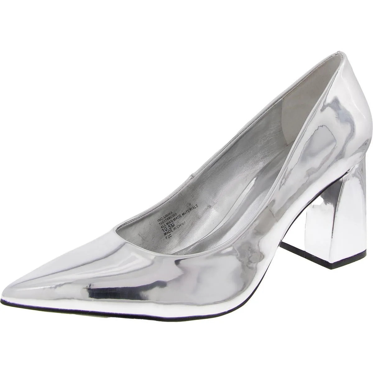 Ubika Womens Comfort Insole Leather Loafer Heels