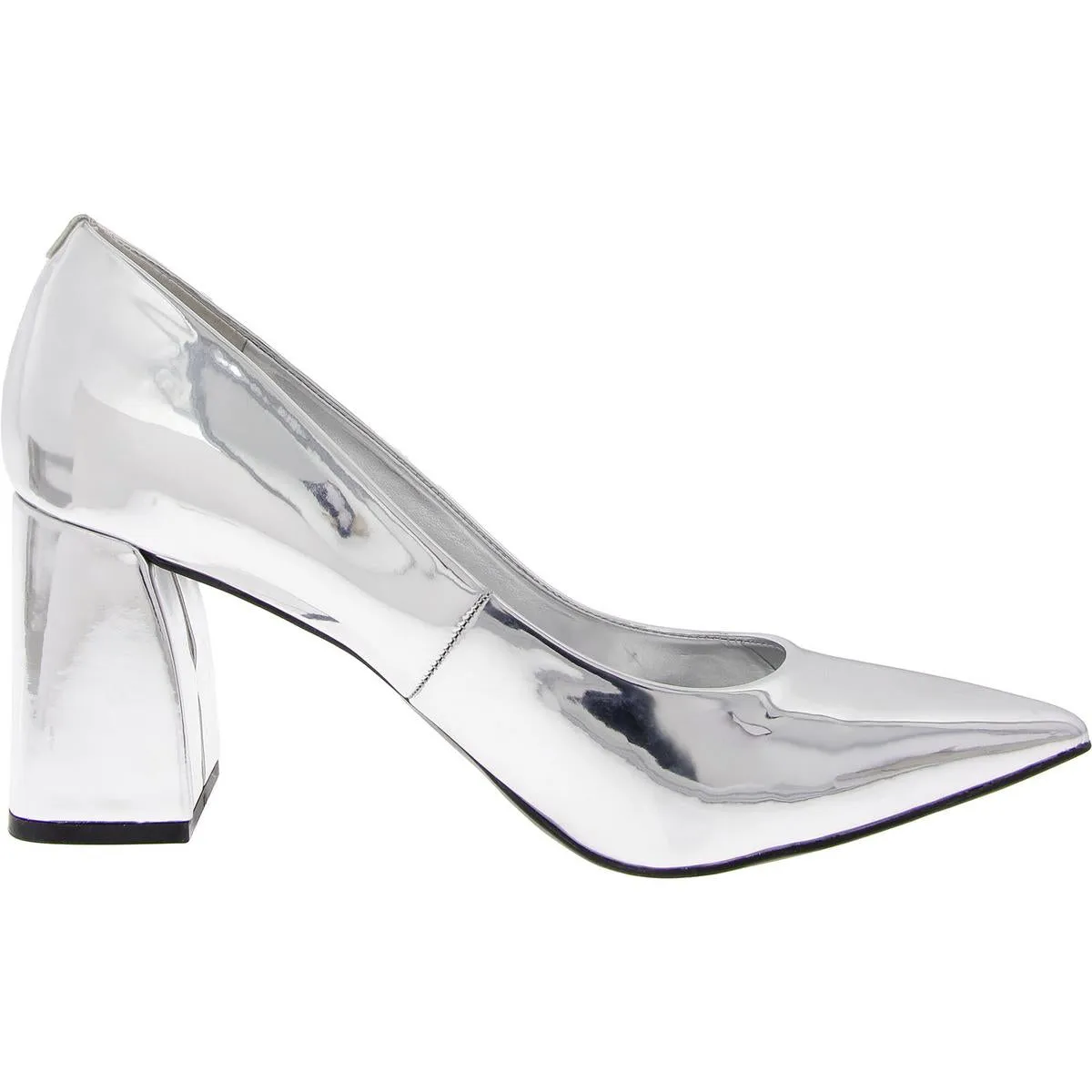 Ubika Womens Comfort Insole Leather Loafer Heels