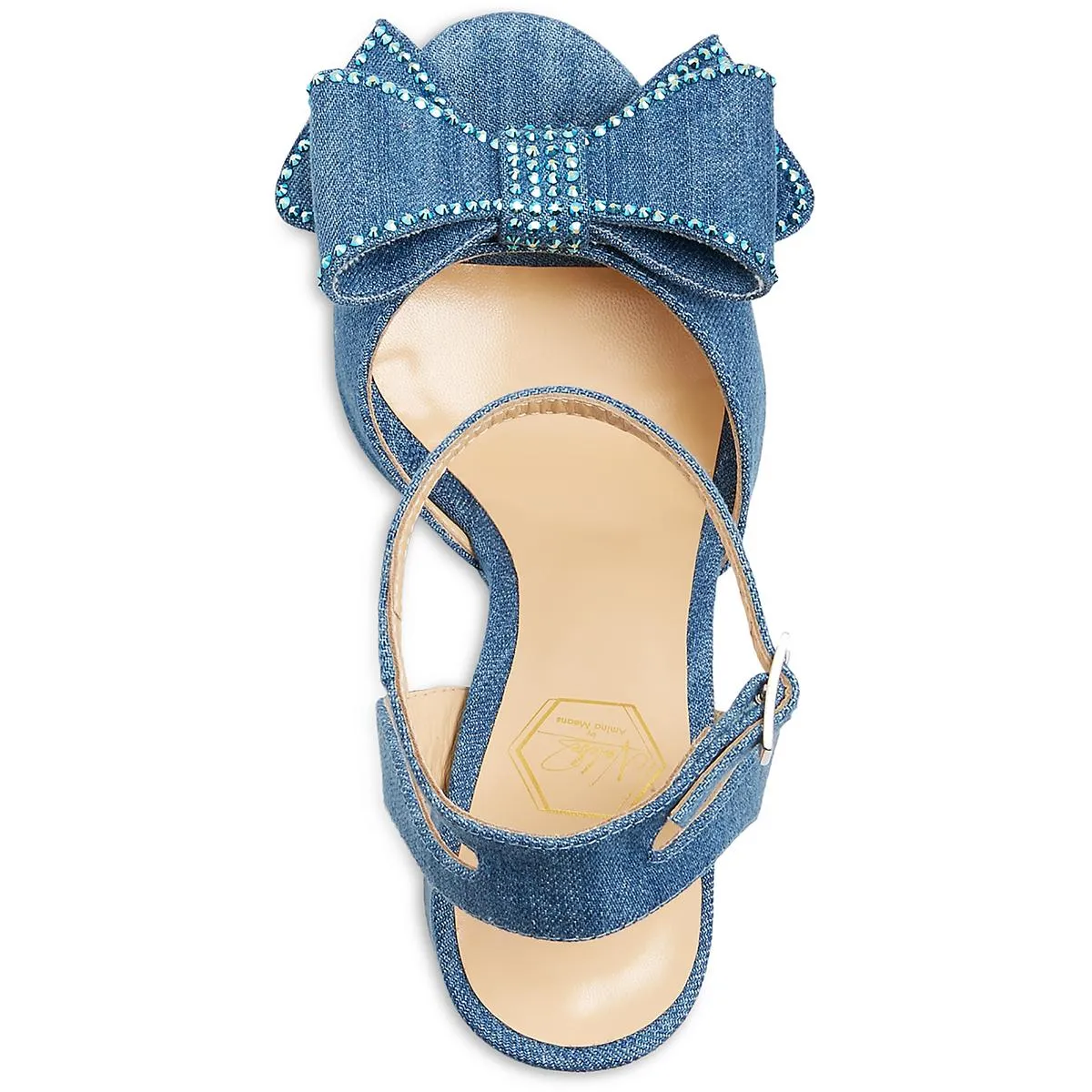 Upendi Womens Bow Denim Pumps