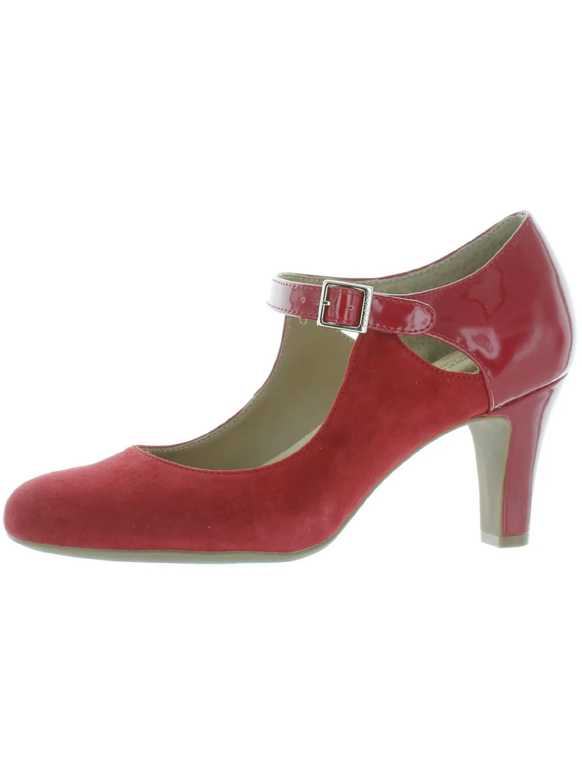 Velmahl Womens Patent Trim Slip On Pumps