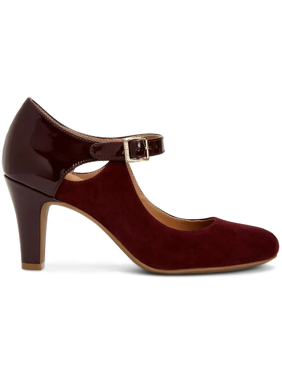 Velmahl Womens Patent Trim Slip On Pumps
