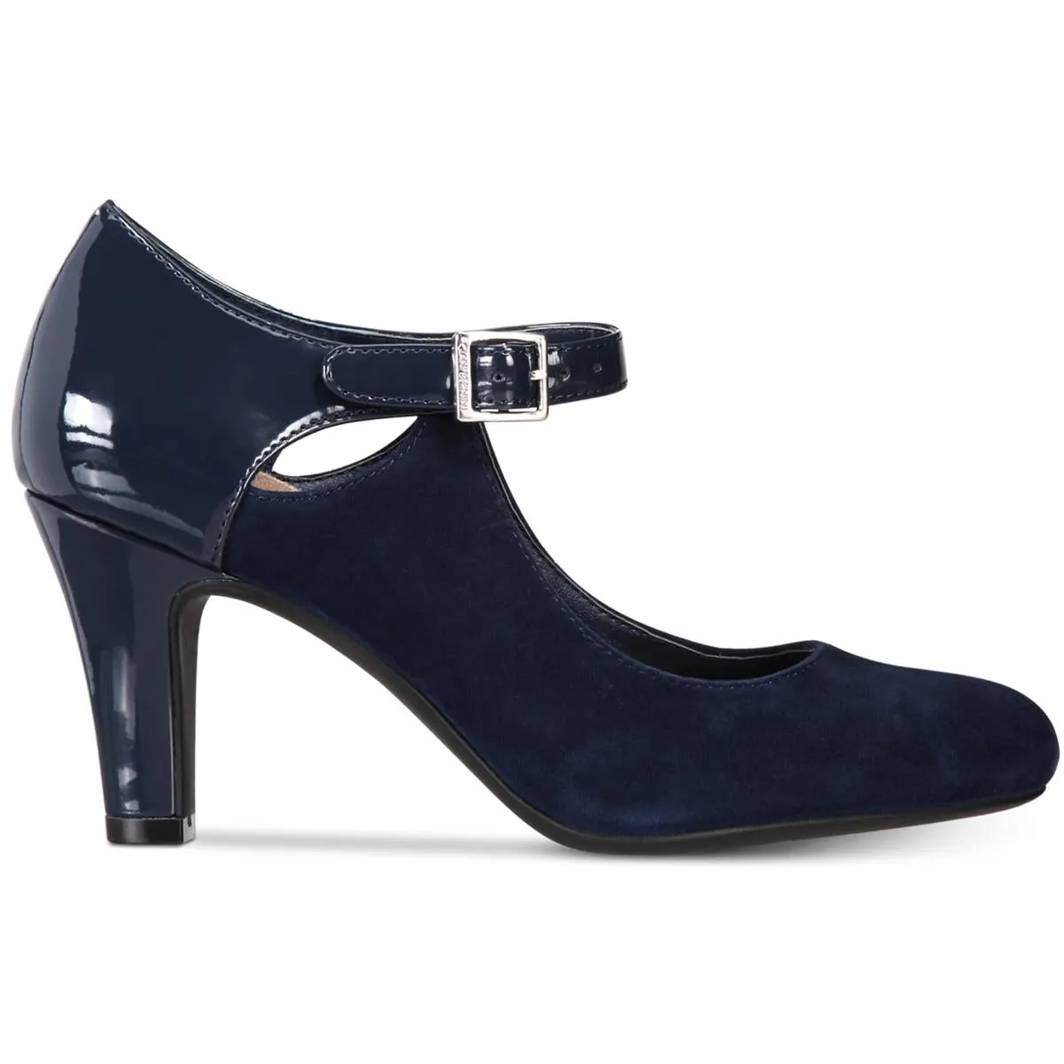 Velmahl Womens Patent Trim Slip On Pumps