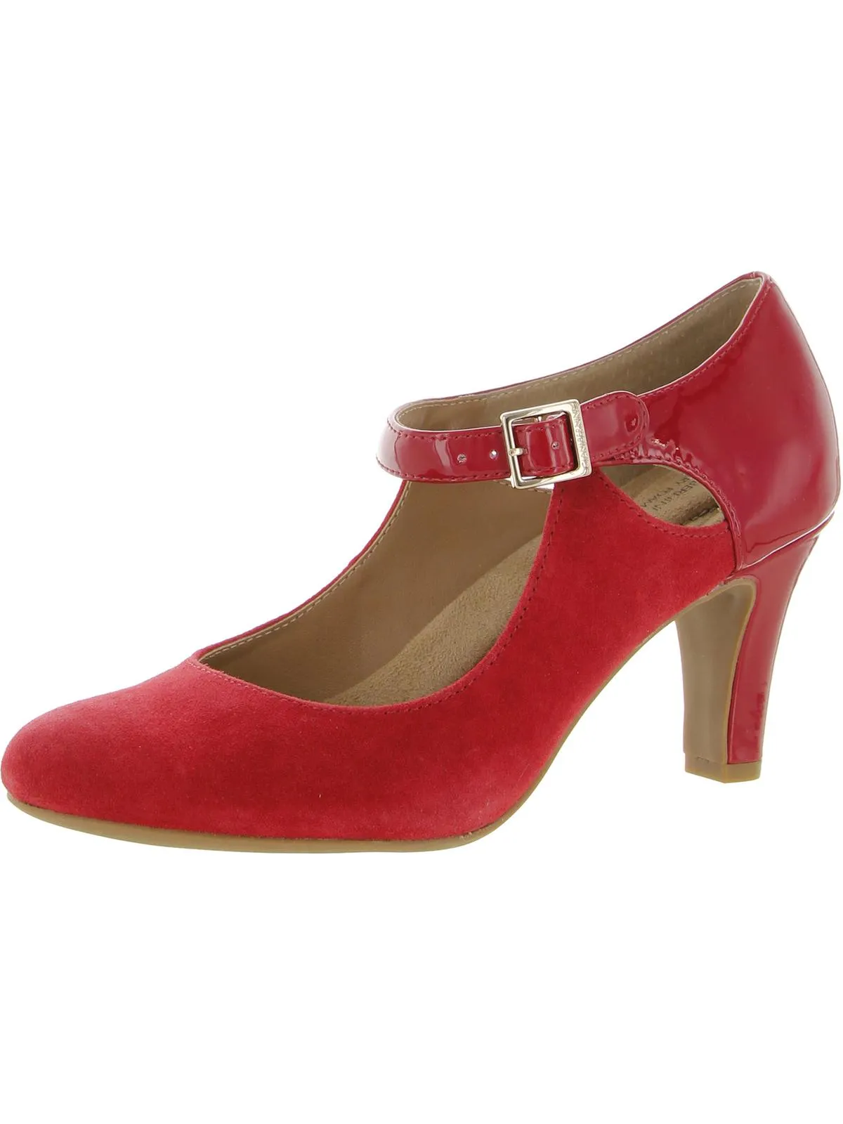 Velmahl Womens Patent Trim Slip On Pumps