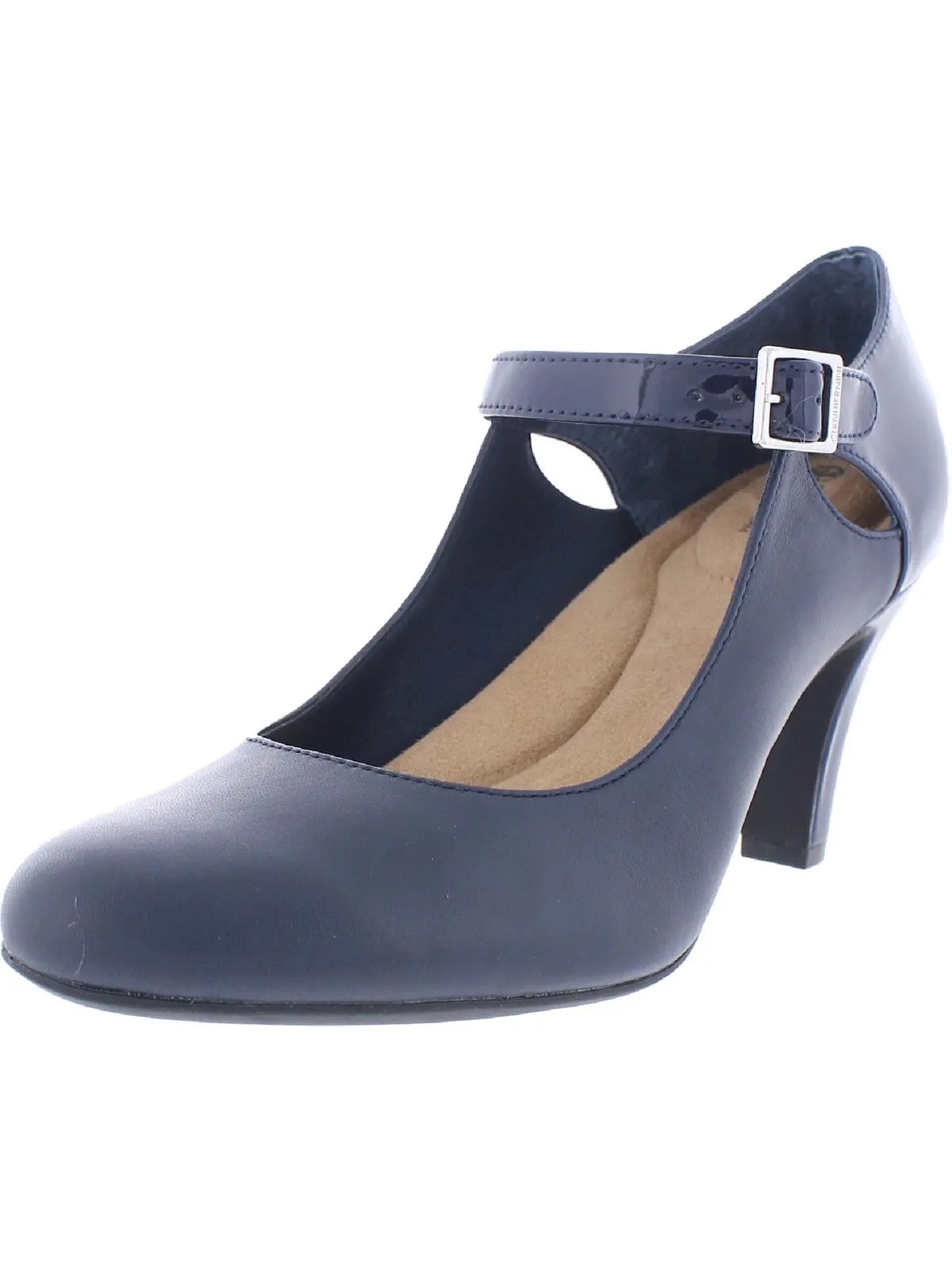 Velmahl Womens Patent Trim Slip On Pumps