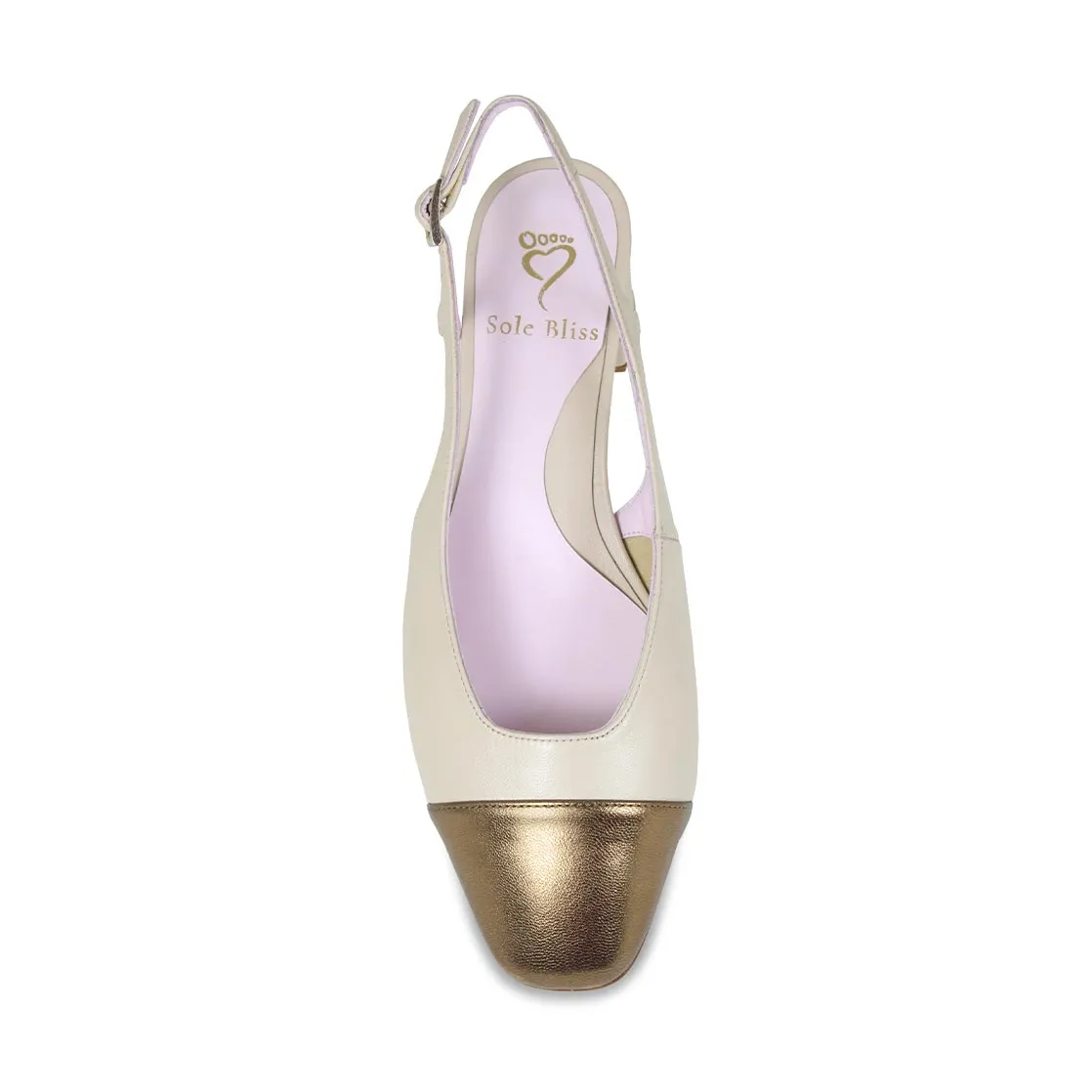 Venus: Cream &amp; Bronze Leather