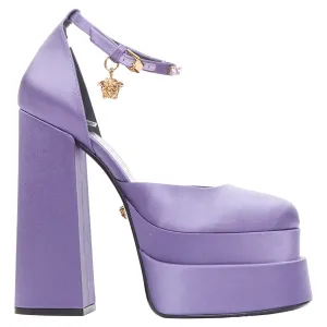 Versace Aevitas Satin Crystal Medusa Platform