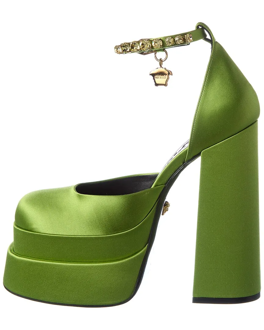 Versace Medusa Satin Platform Pump