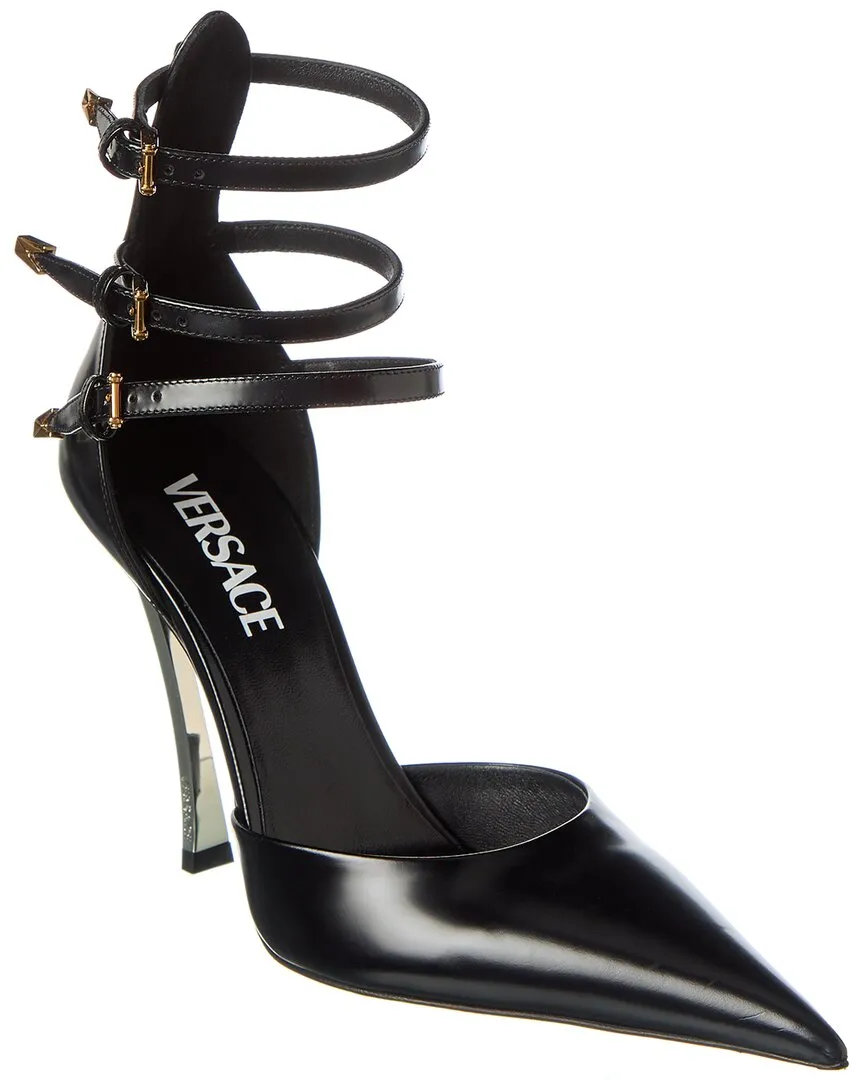 Versace Pin Point Leather Pump