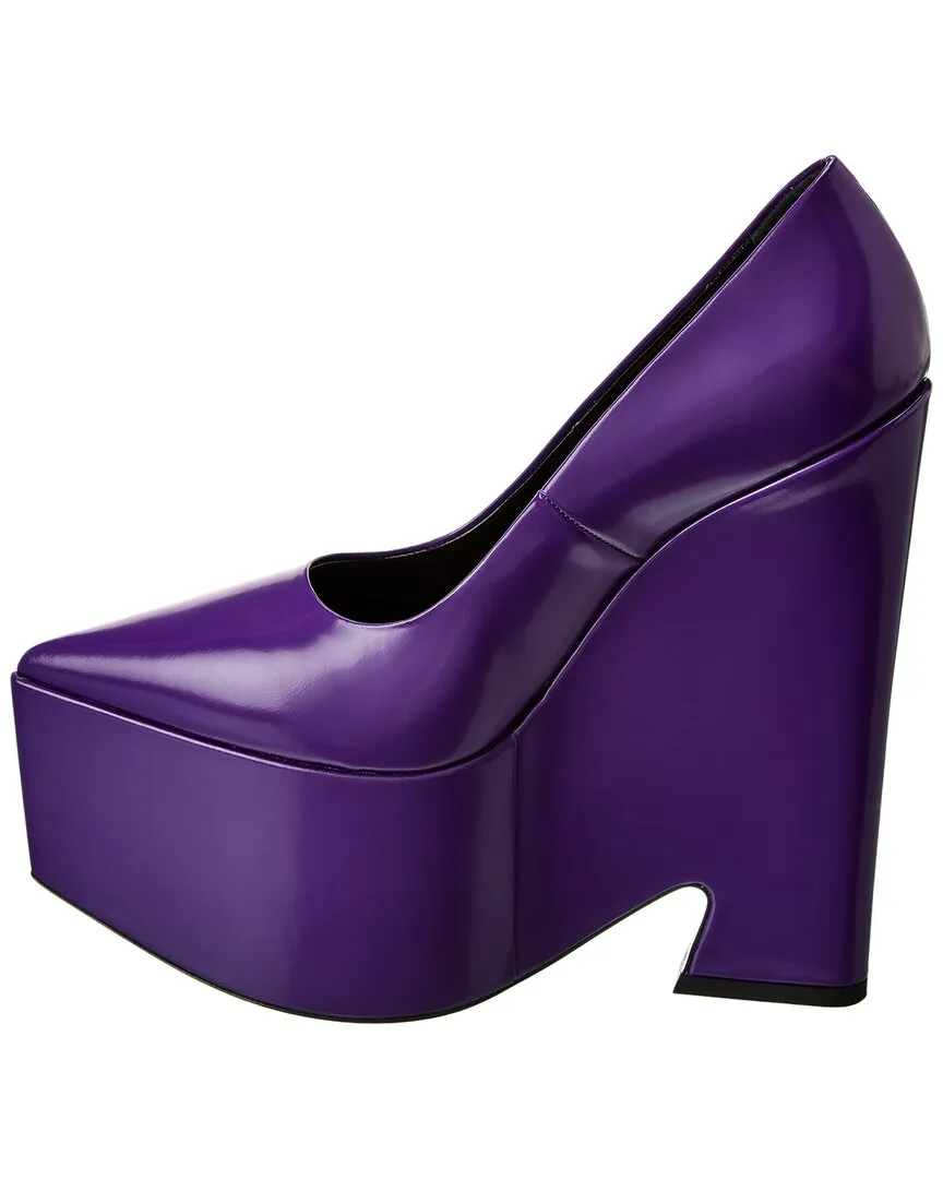 Versace Tempest Leather Platform Pump