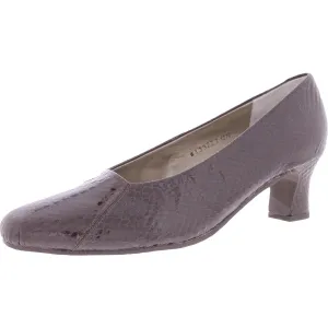 Vicki Womens Solid Slip On Pumps