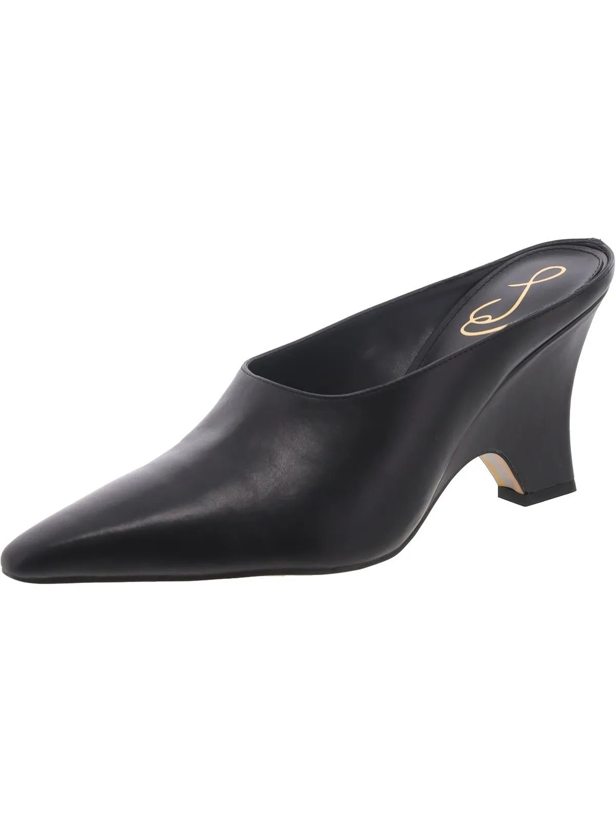 Vonn Womens Leather Pointed Toe Mules