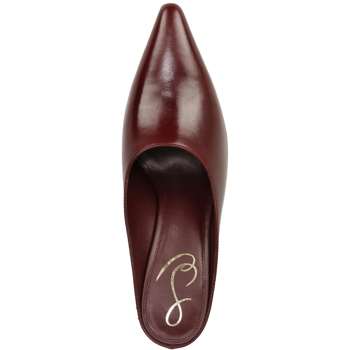 Vonn Womens Leather Pointed Toe Mules