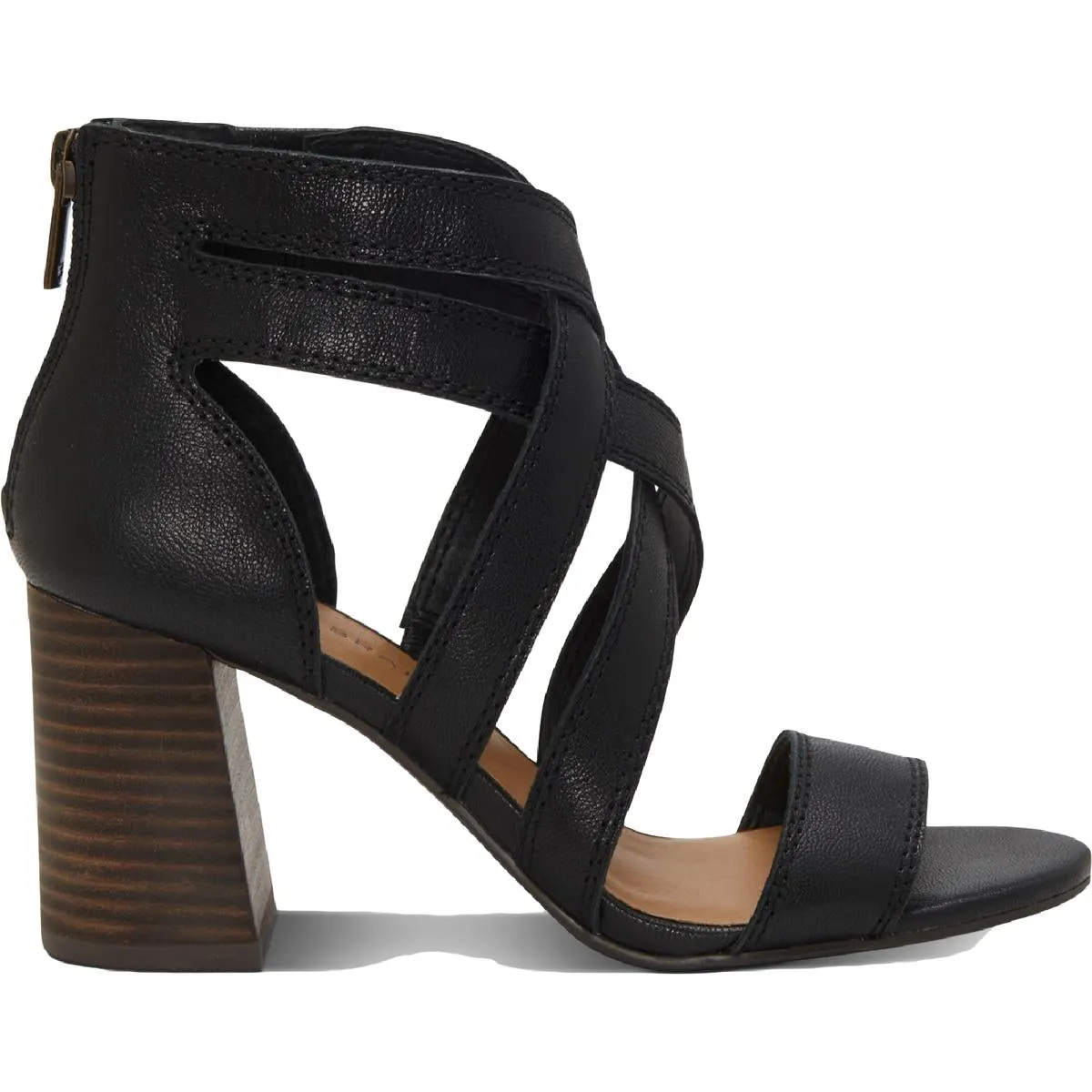 Vyrah Womens Leather Strappy Heels