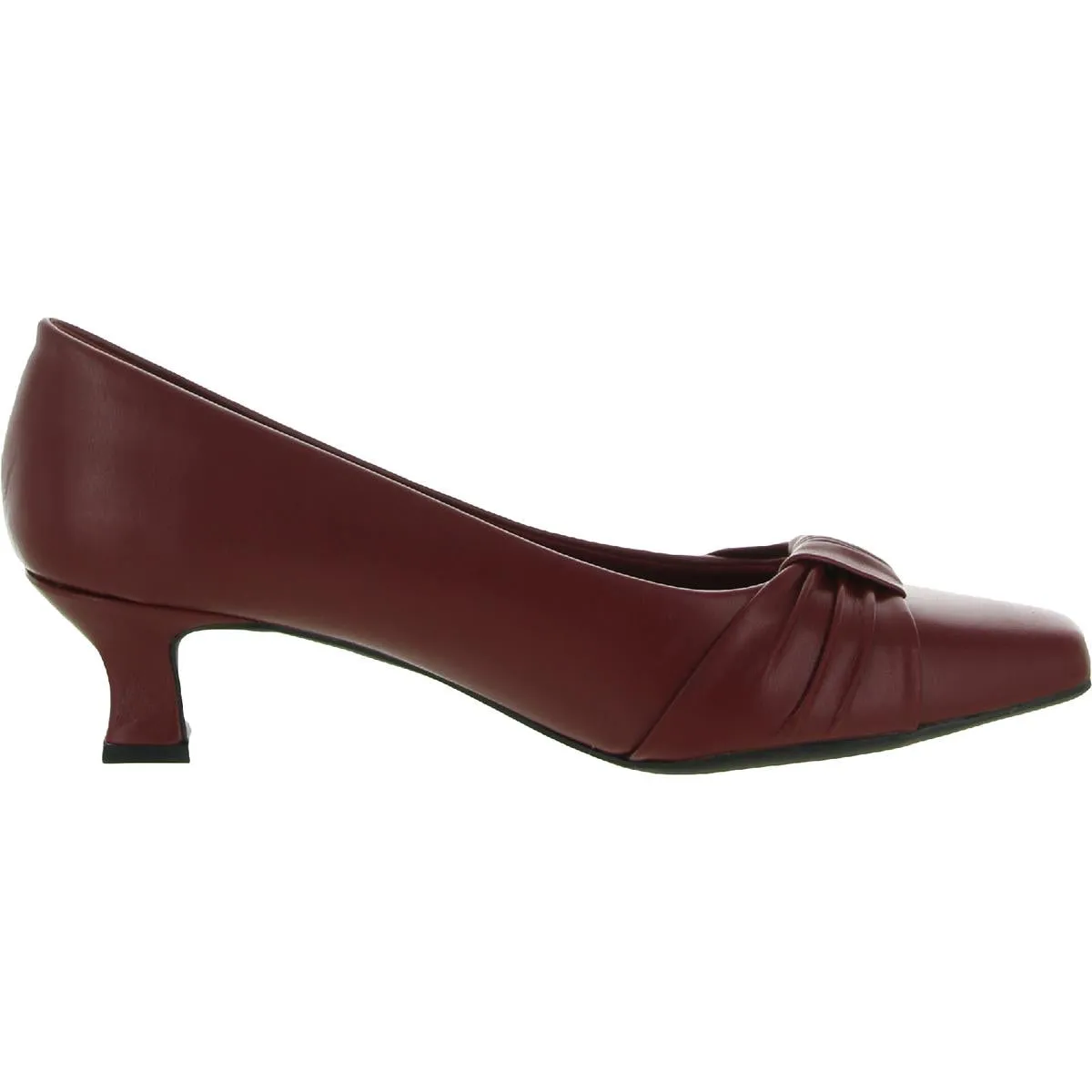 Waive Womens Faux Leather Slip On Dress Heels