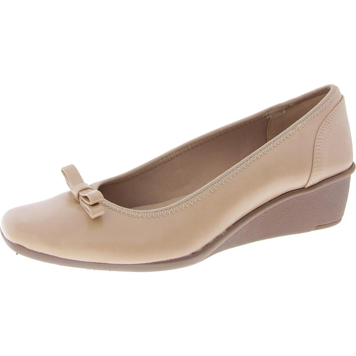 Wales Womens Faux Leather Slip On Pumps