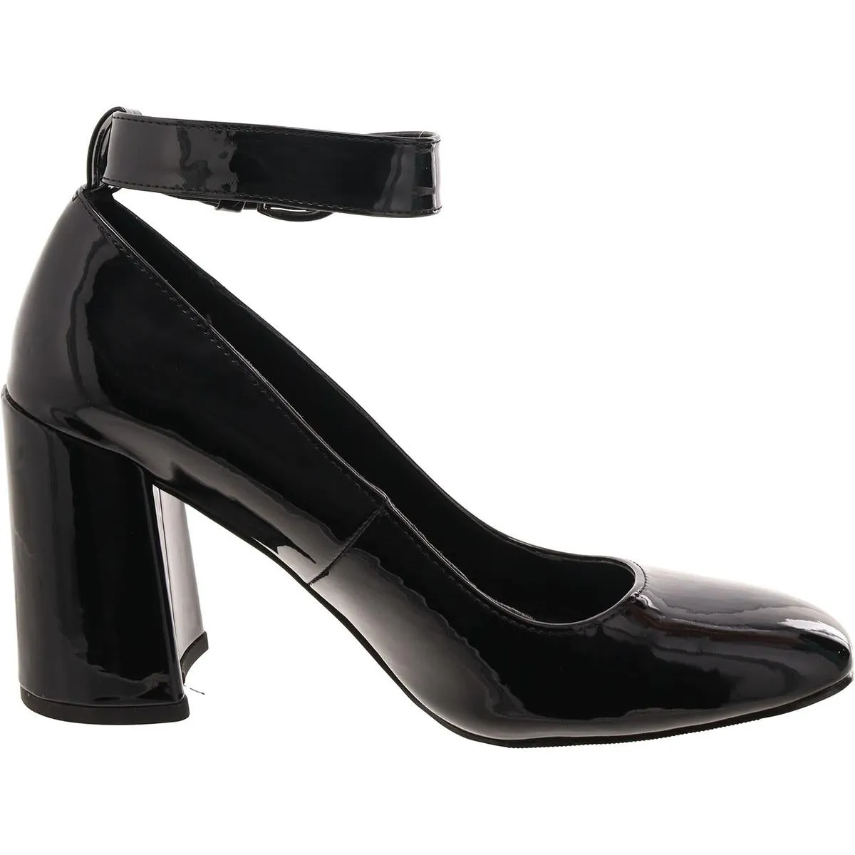 Whishing Womens Patent Square Toe Pumps