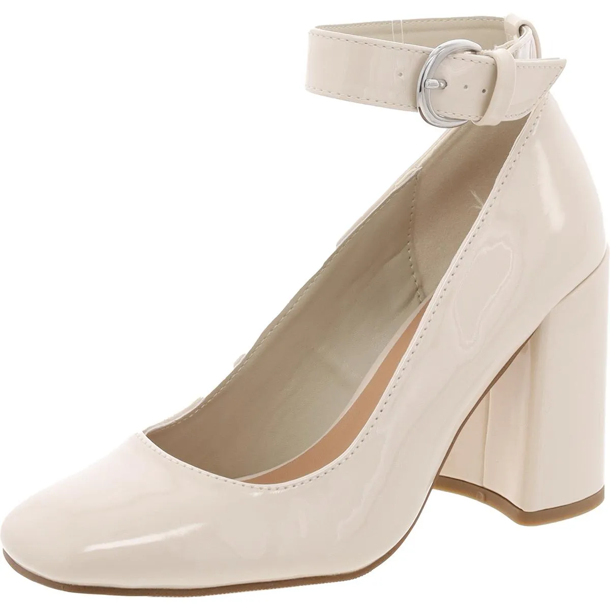 Whishing Womens Patent Square Toe Pumps