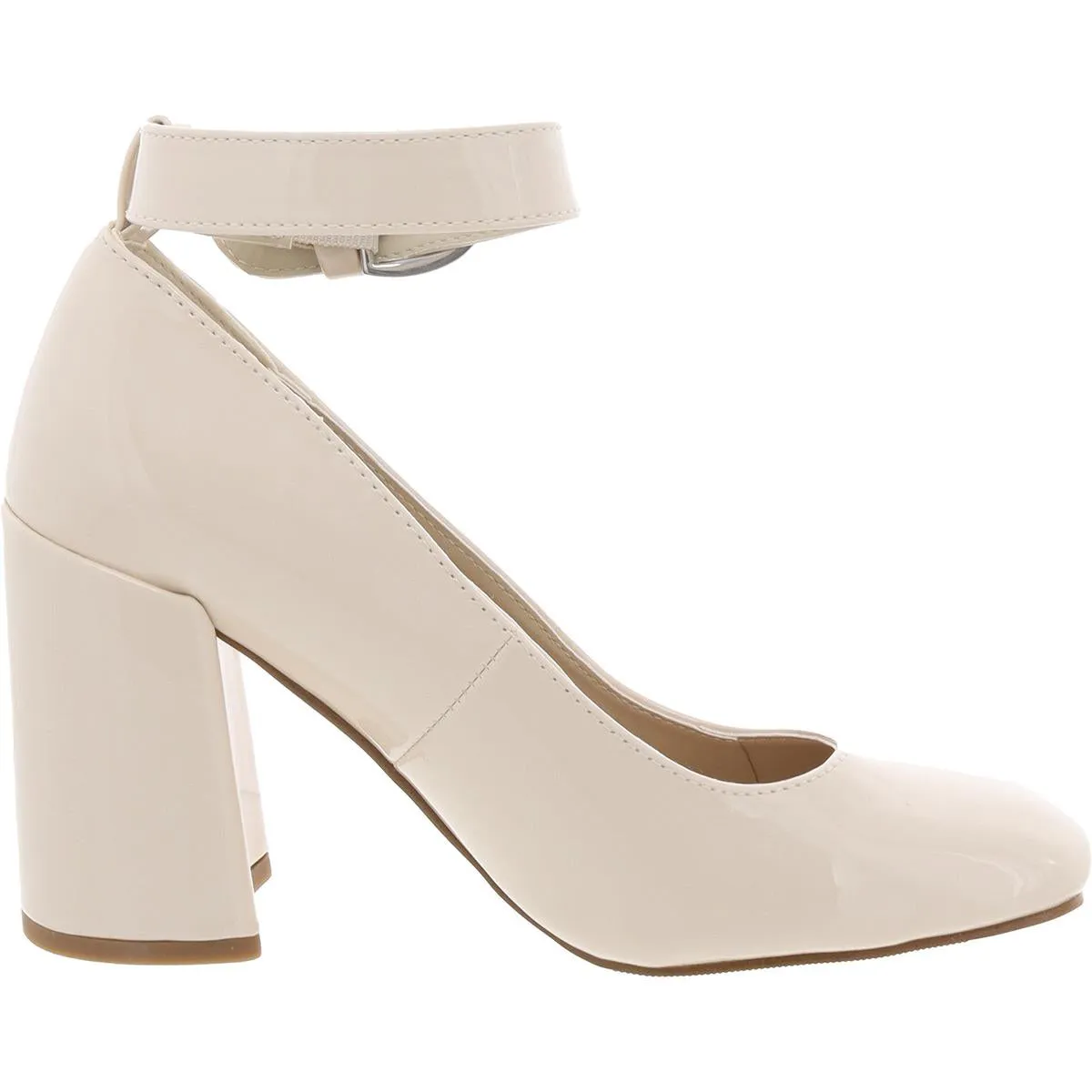 Whishing Womens Patent Square Toe Pumps