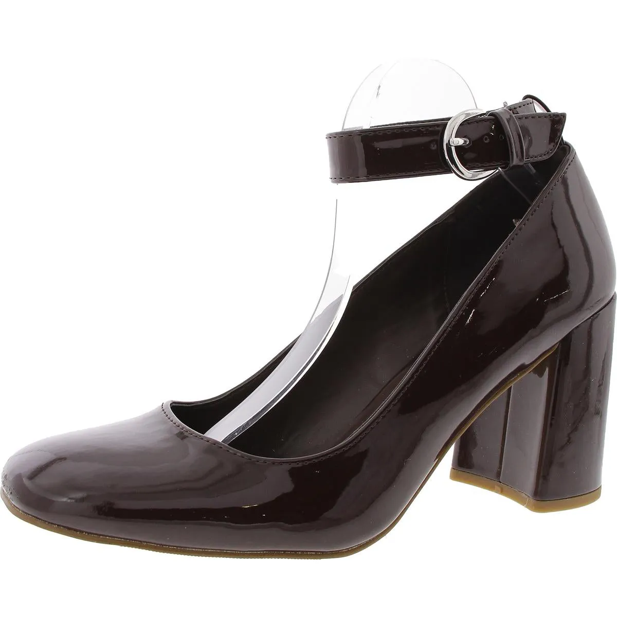 Whishing Womens Patent Square Toe Pumps