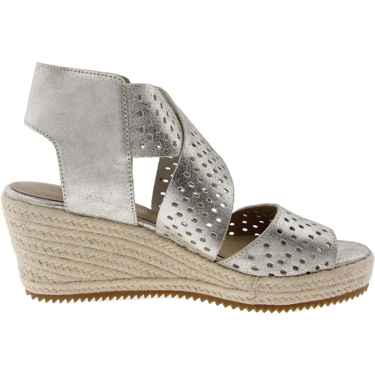 WILLOW Womens Textured Manmade Espadrille Heels