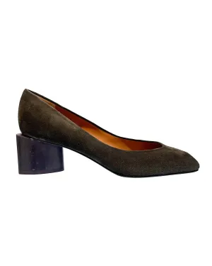 Women Icarus Square Toe Pump In Fox Memetico Suede