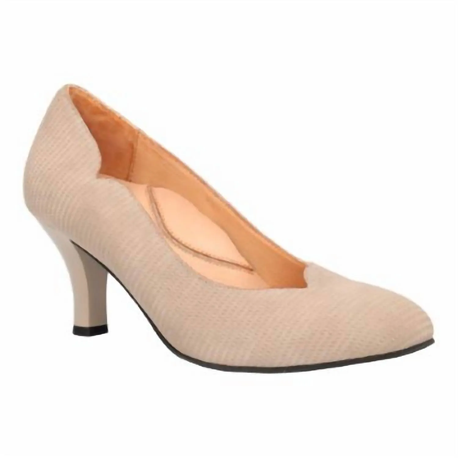 Women's Bamell Leather Pumps In Taupe Raindrop