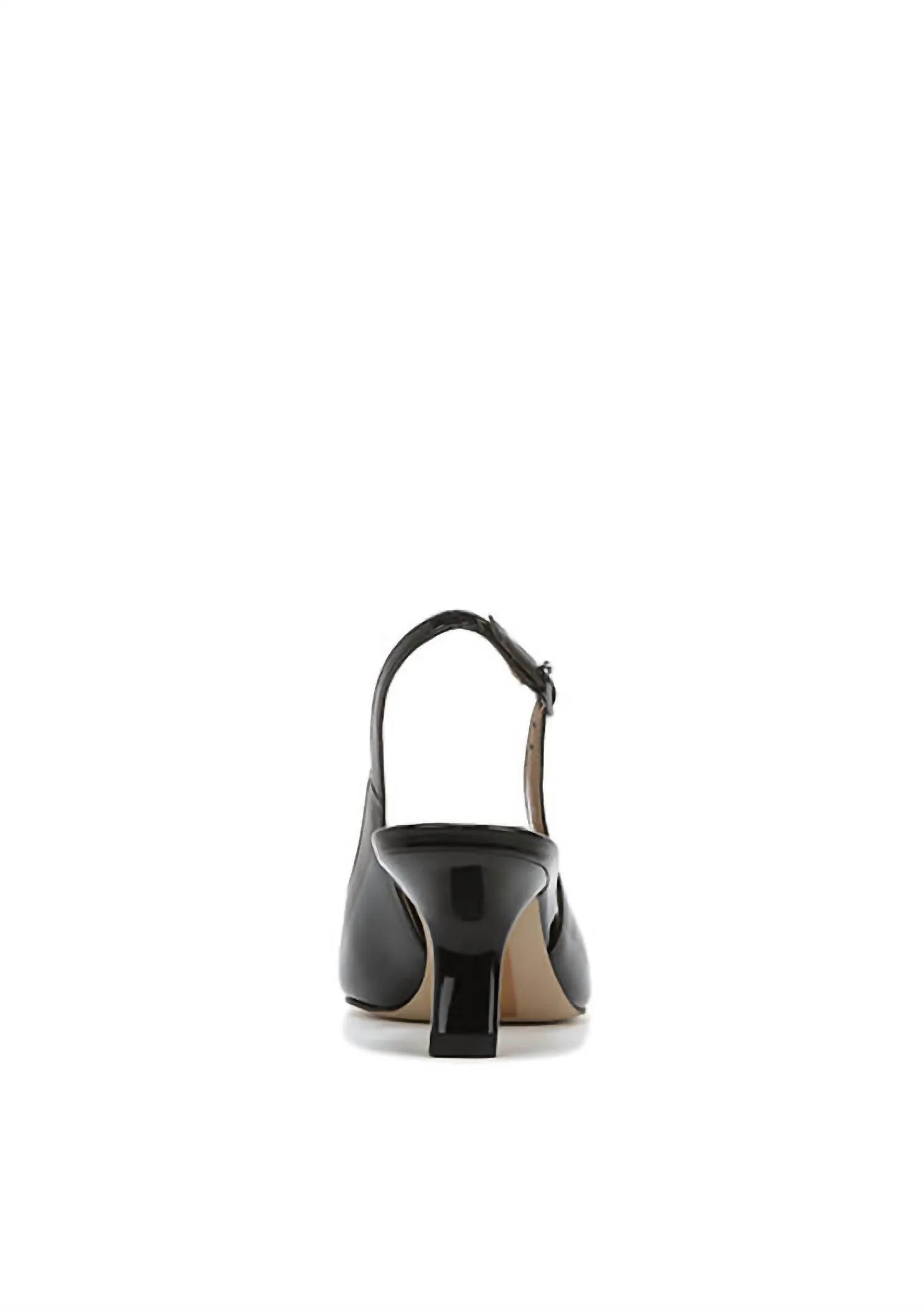 Women's Bianka Slingback Pump In Black Patent