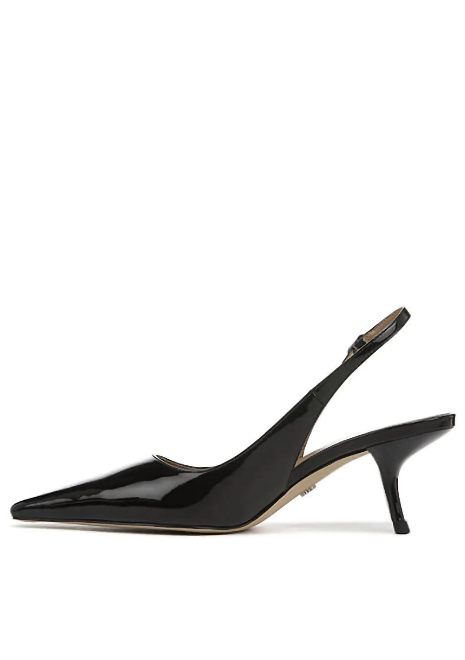 Women's Bianka Slingback Pump In Black Patent