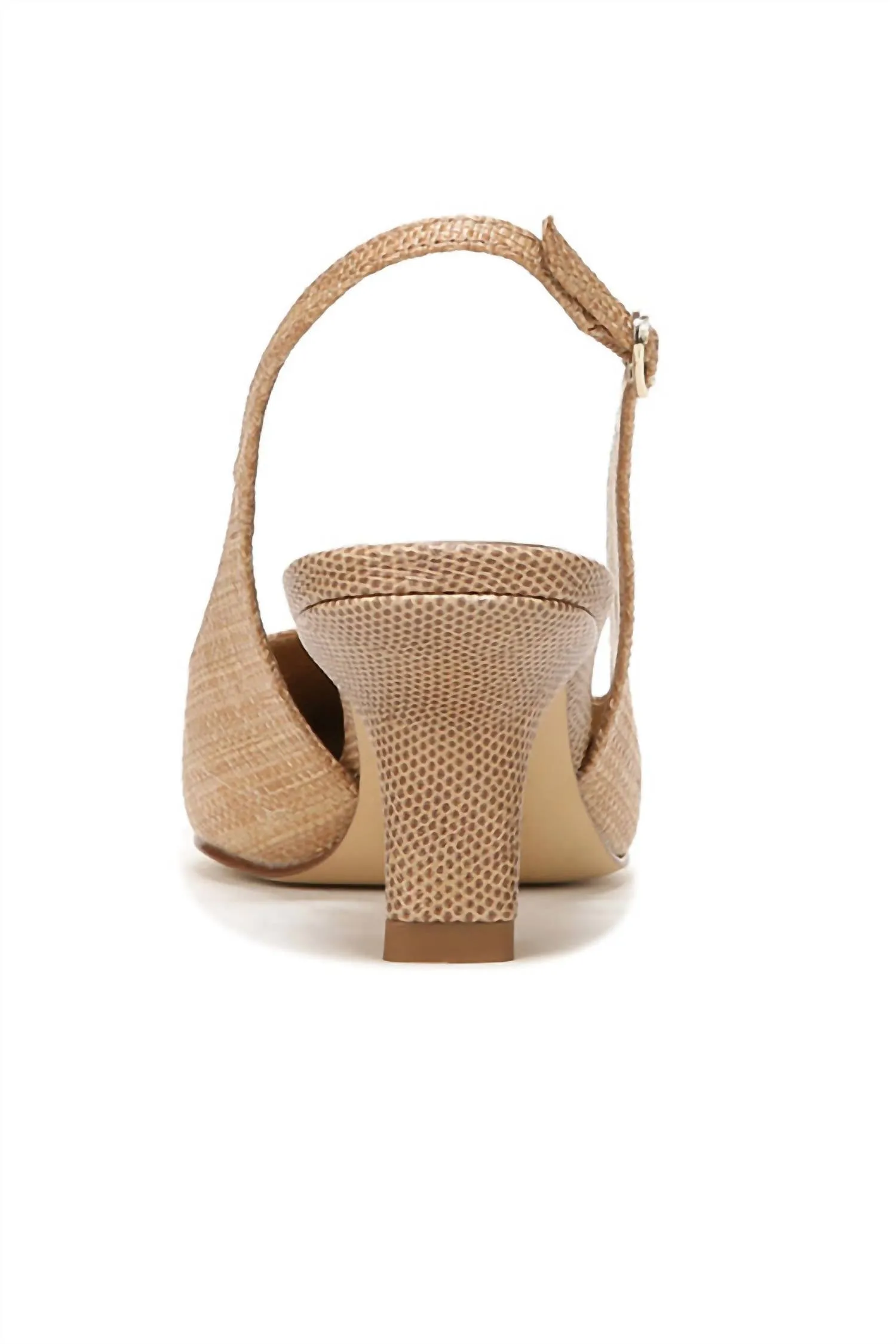 Women's Bianka Slingback Pump In Tan Raffia