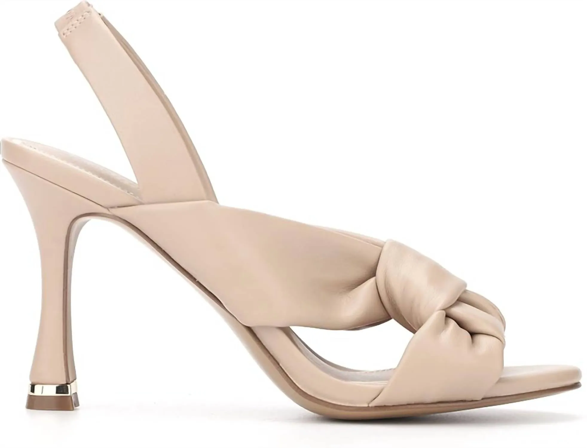 Women's Blanche 85 Knot Slingback Heeled Sandal In Chai