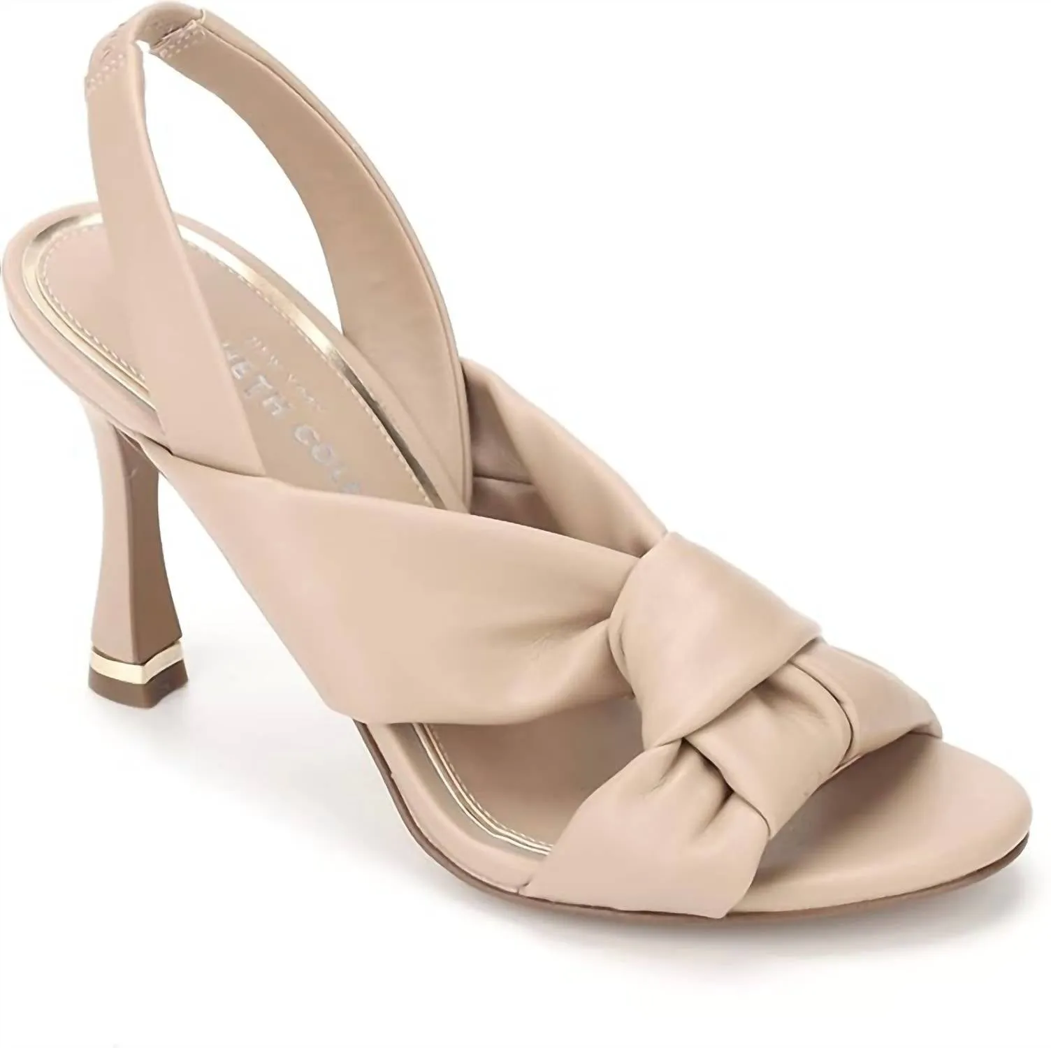Women's Blanche 85 Knot Slingback Heeled Sandal In Chai