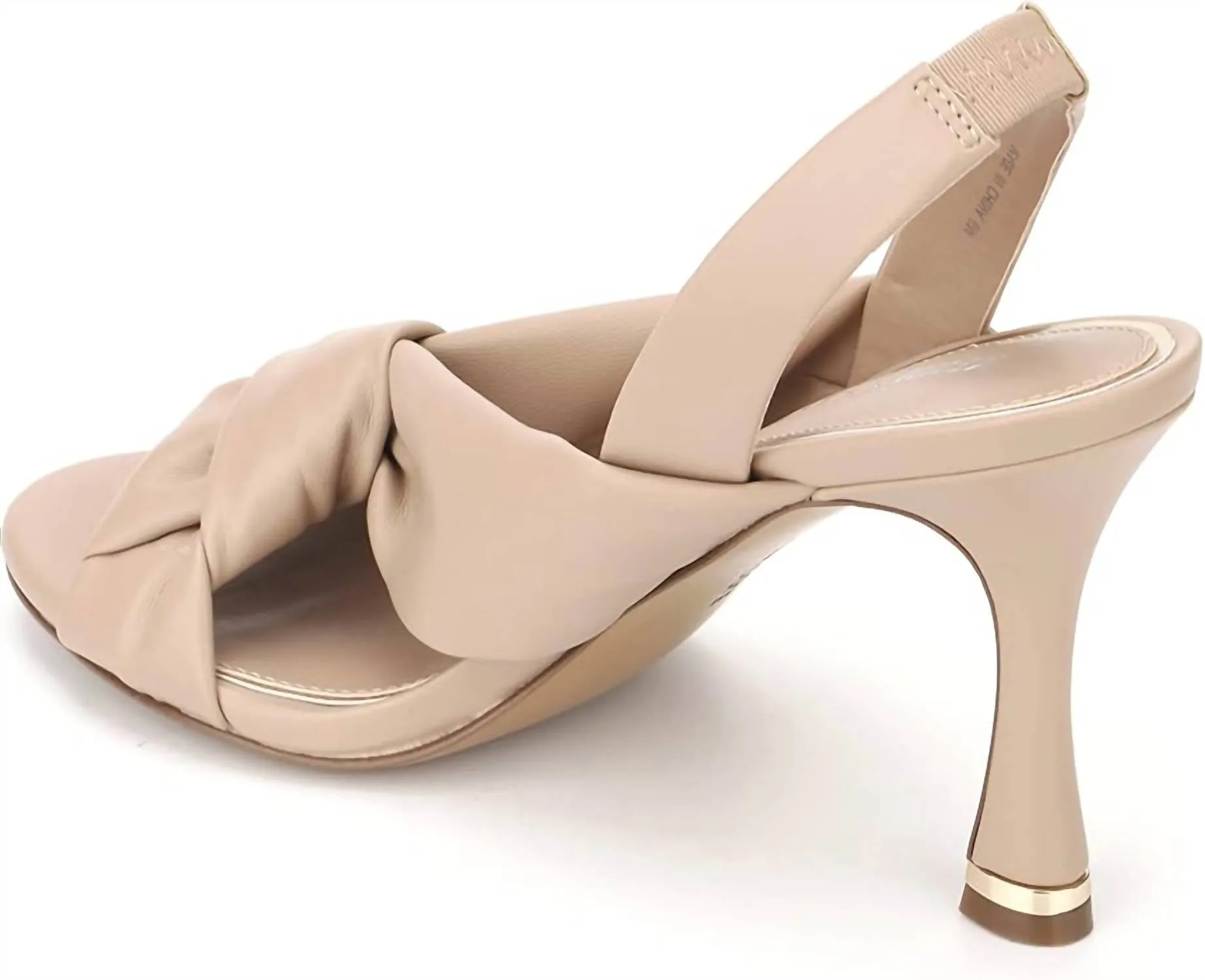Women's Blanche 85 Knot Slingback Heeled Sandal In Chai