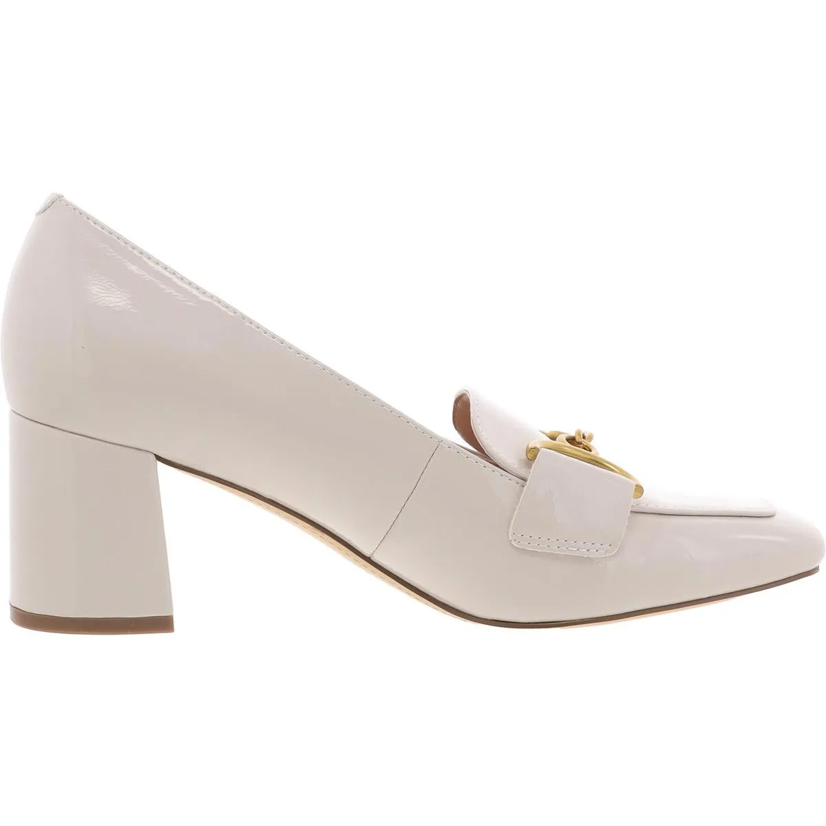 Womens Block Heel Man Made Pumps