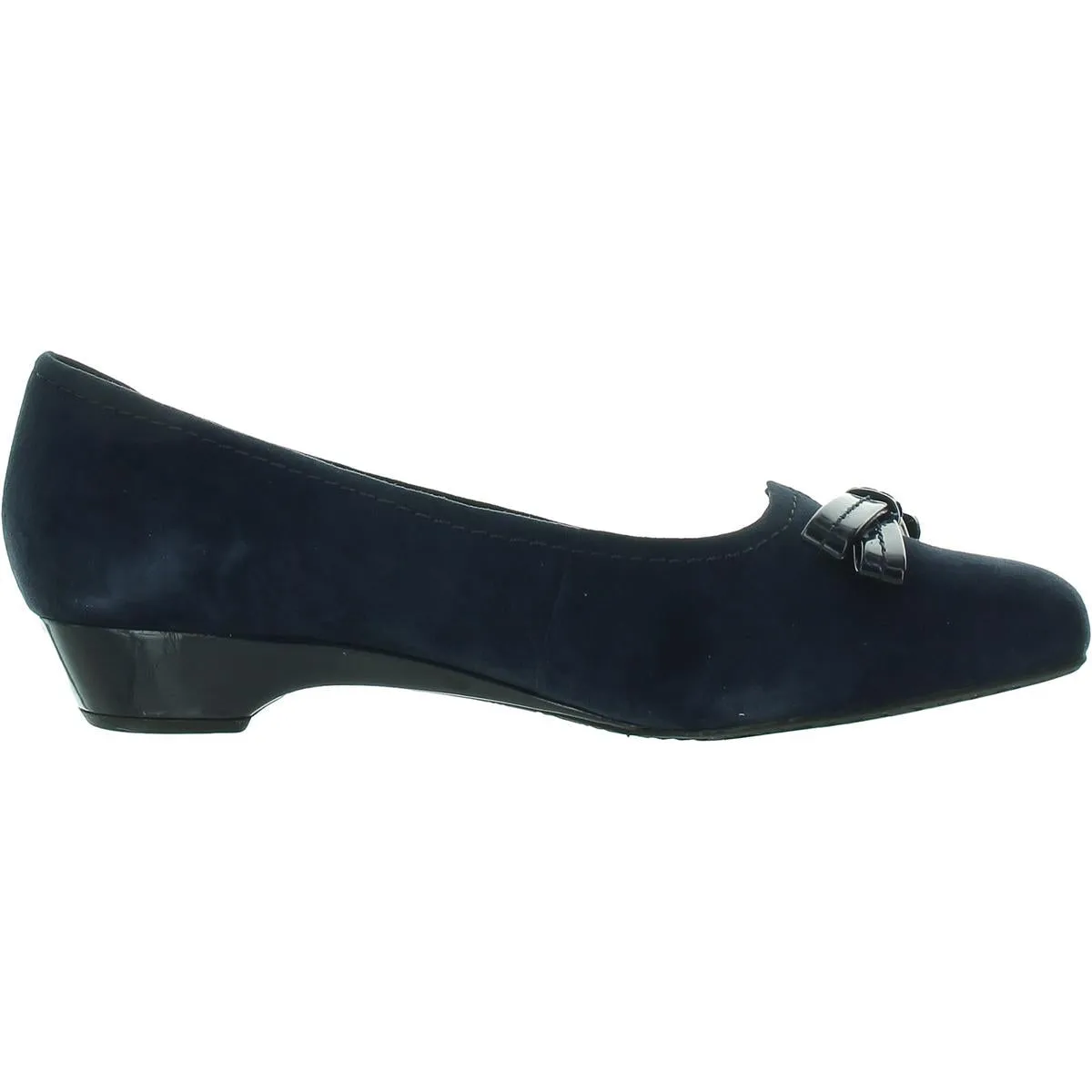 Womens Bow Leather Pumps