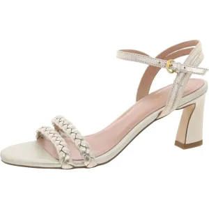 Womens Braided Manmade Slingback Heels