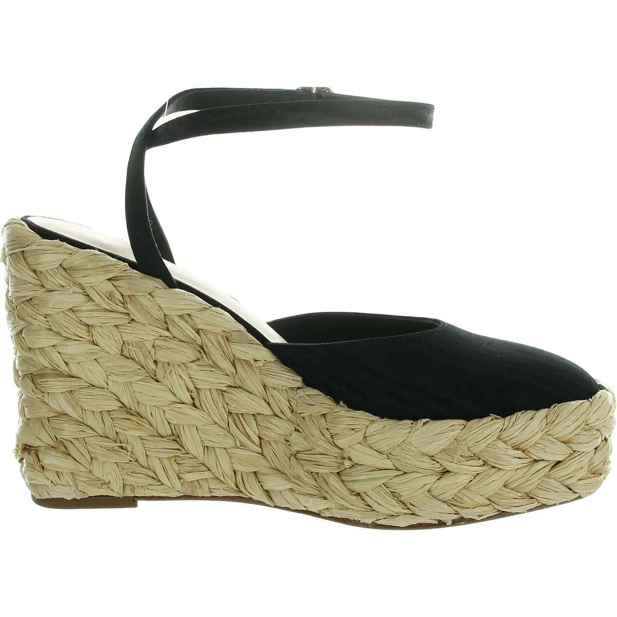 Womens Buckle Espadrille Heels