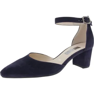 Womens Buckle Leather Ankle Strap