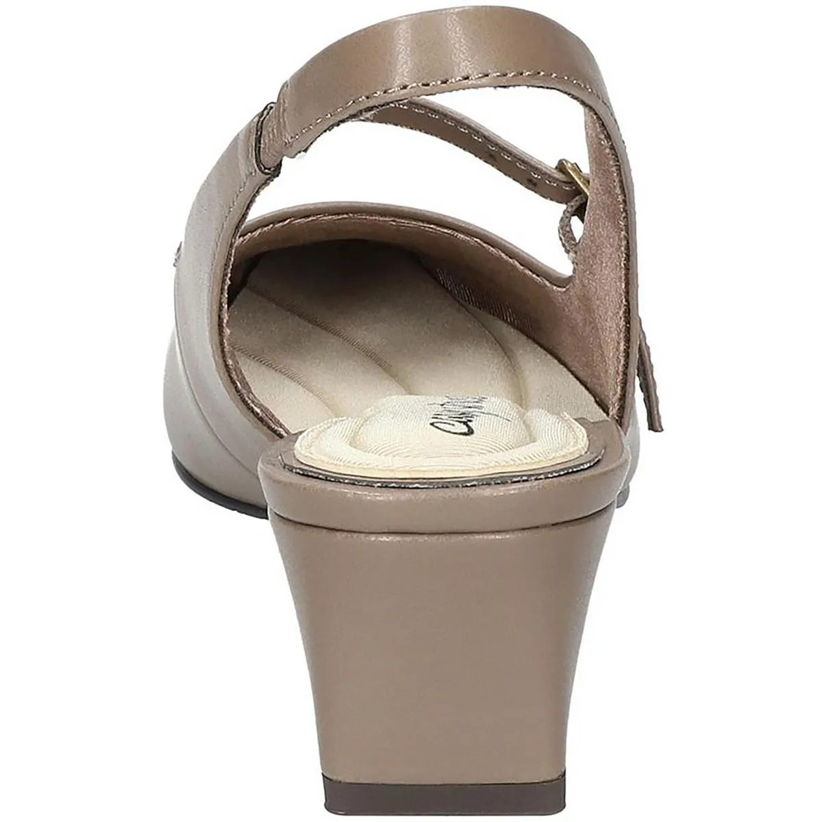 Womens Buckle Man Made Slingback Heels