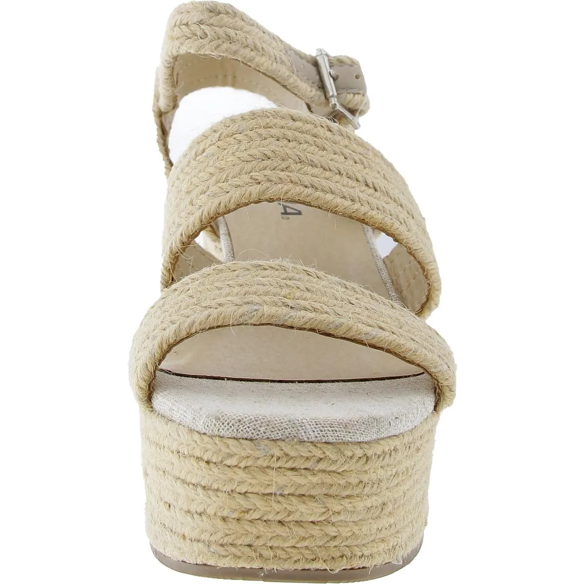 Womens Buckle Manmade Espadrille Heels